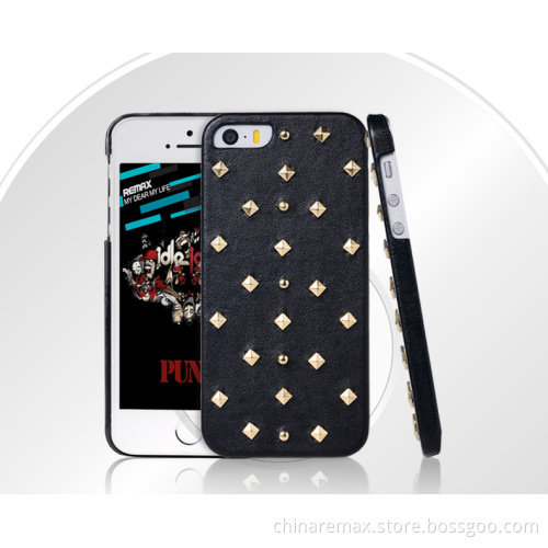 Punk Series Leather Mobile Phone Case for iPhone 5/5s